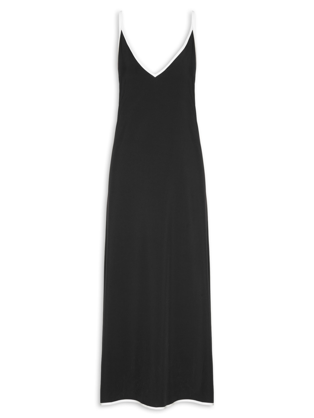 Vestido Alças Longui Superlight Viés - Preto