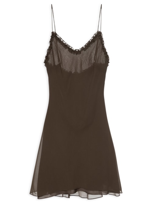 Vestido Alcinha Curto – Marrom