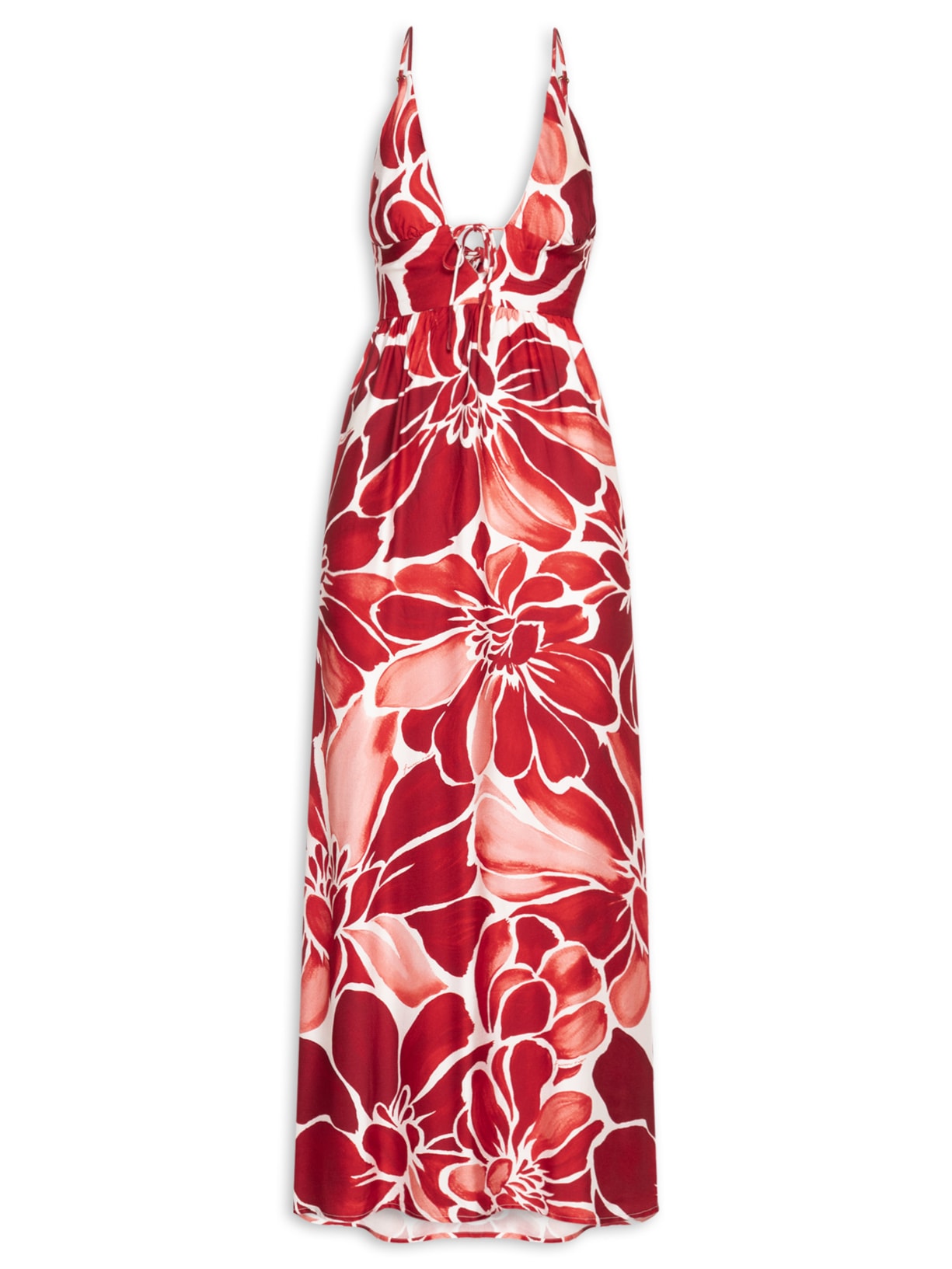 Vestido Alcinha Jardim de Amora – Vermelho