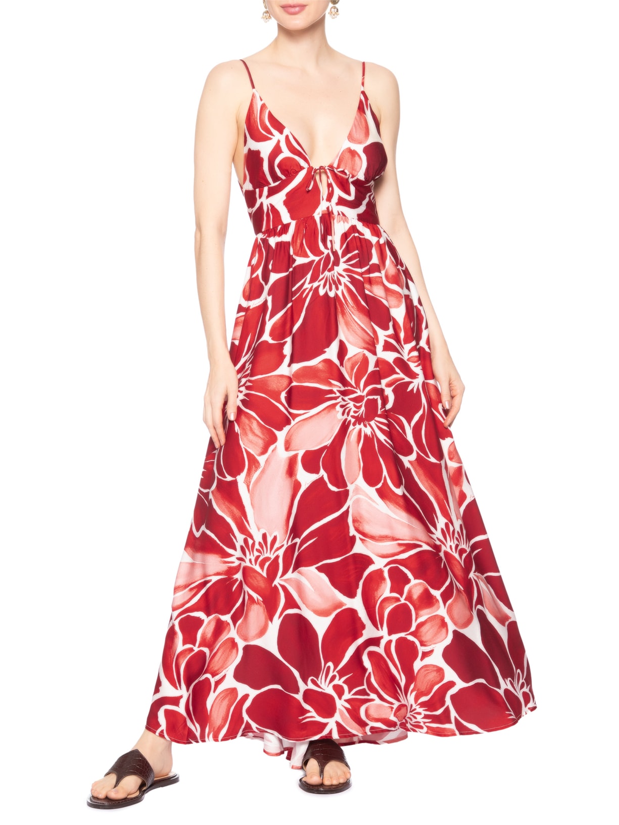 Vestido Alcinha Jardim de Amora – Vermelho Farm