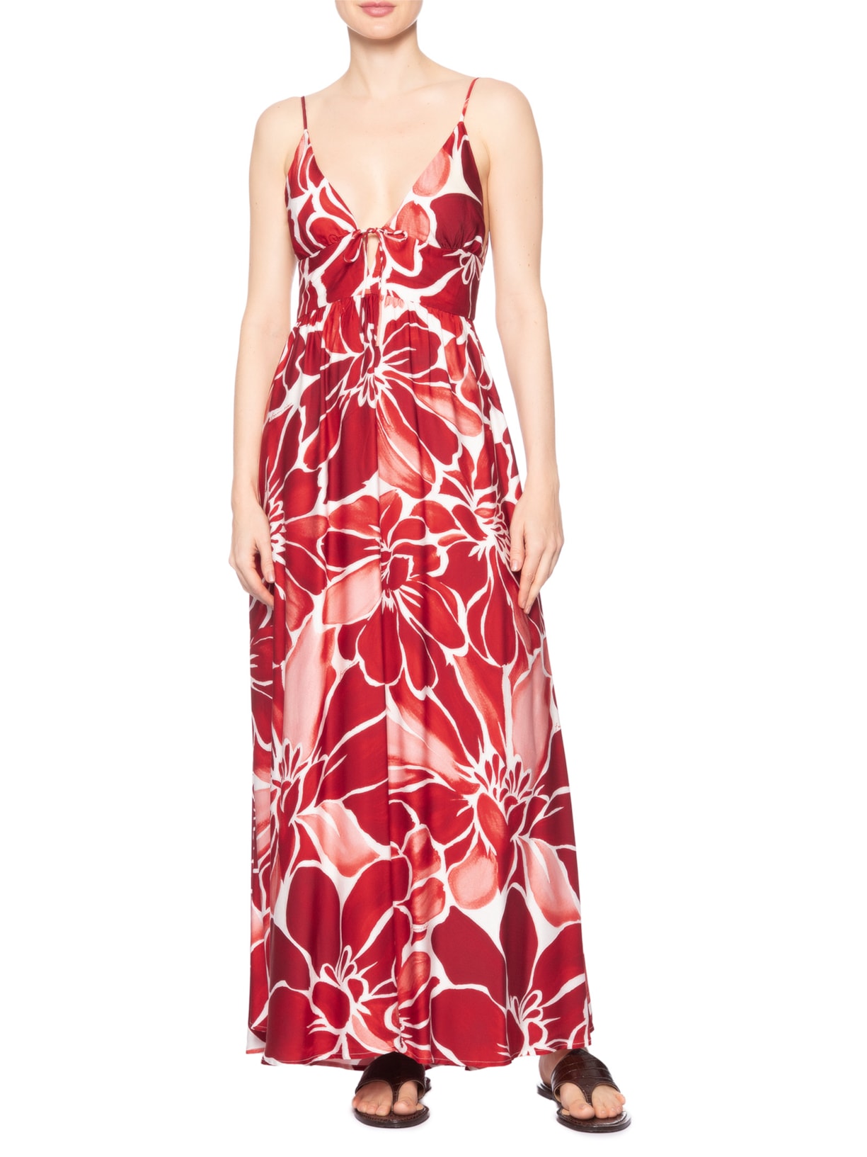 Vestido Alcinha Jardim de Amora – Vermelho Farm