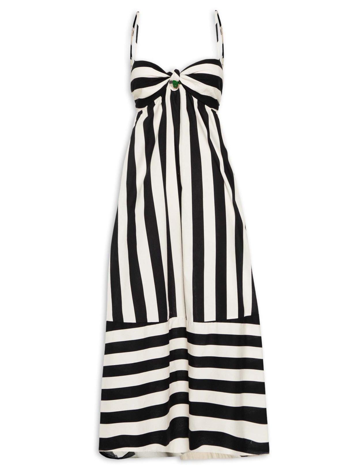 Vestido Alcinha Listras - Preto