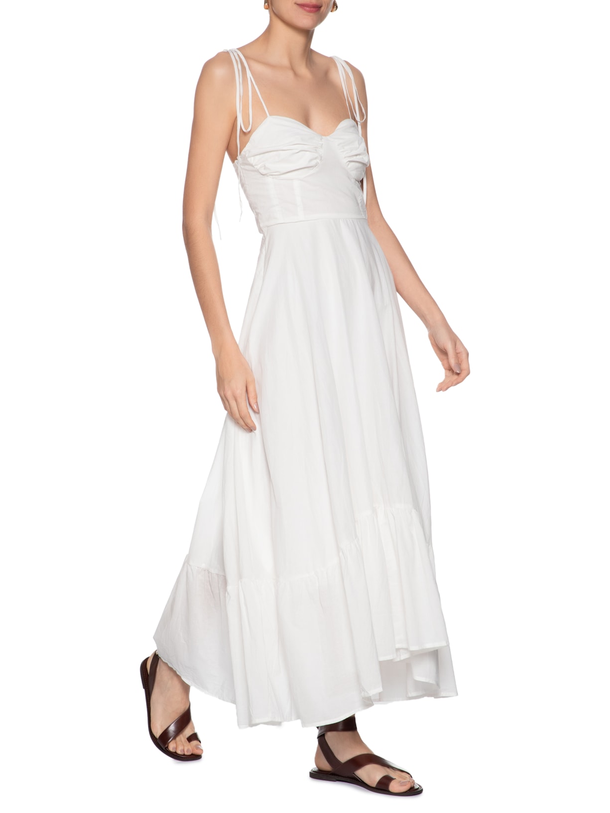Vestido Alcinha Off White Basiq
