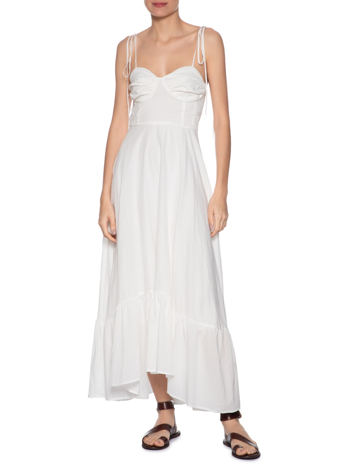 Vestido Alcinha Off White Basiq