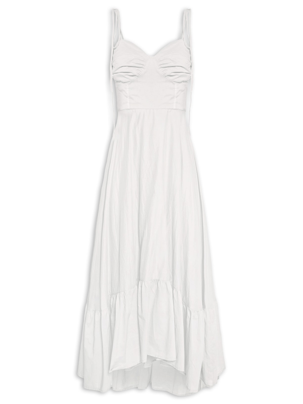 Vestido Alcinha Off White Basiq