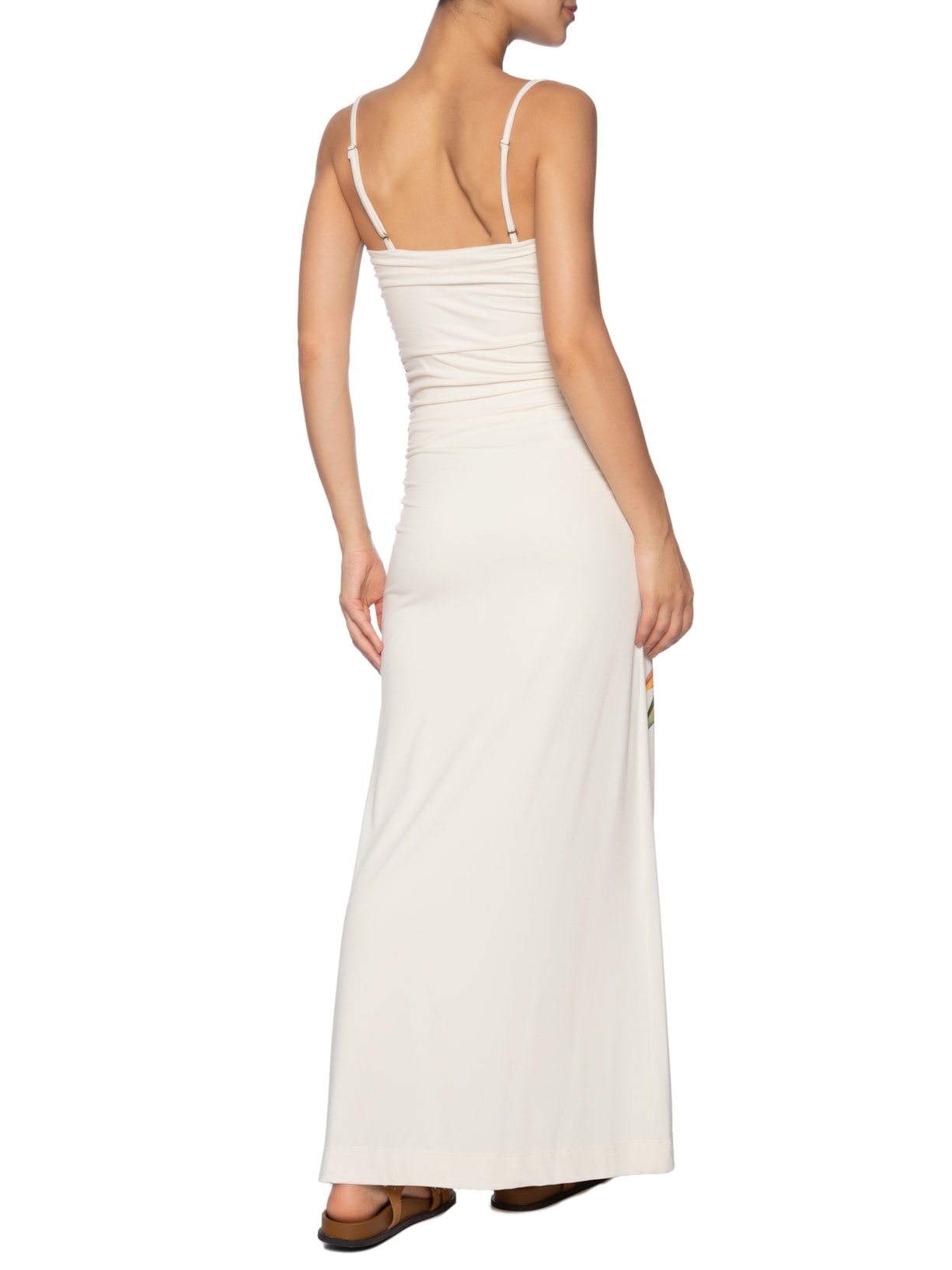 Vestido Alcinha Orquidário Off White Farm