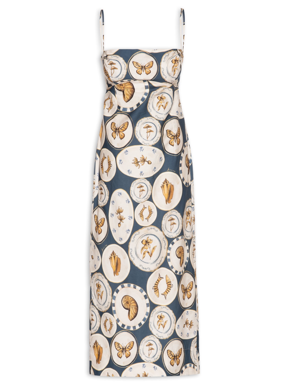 Vestido Alcinhas Coleção – Azul Farm