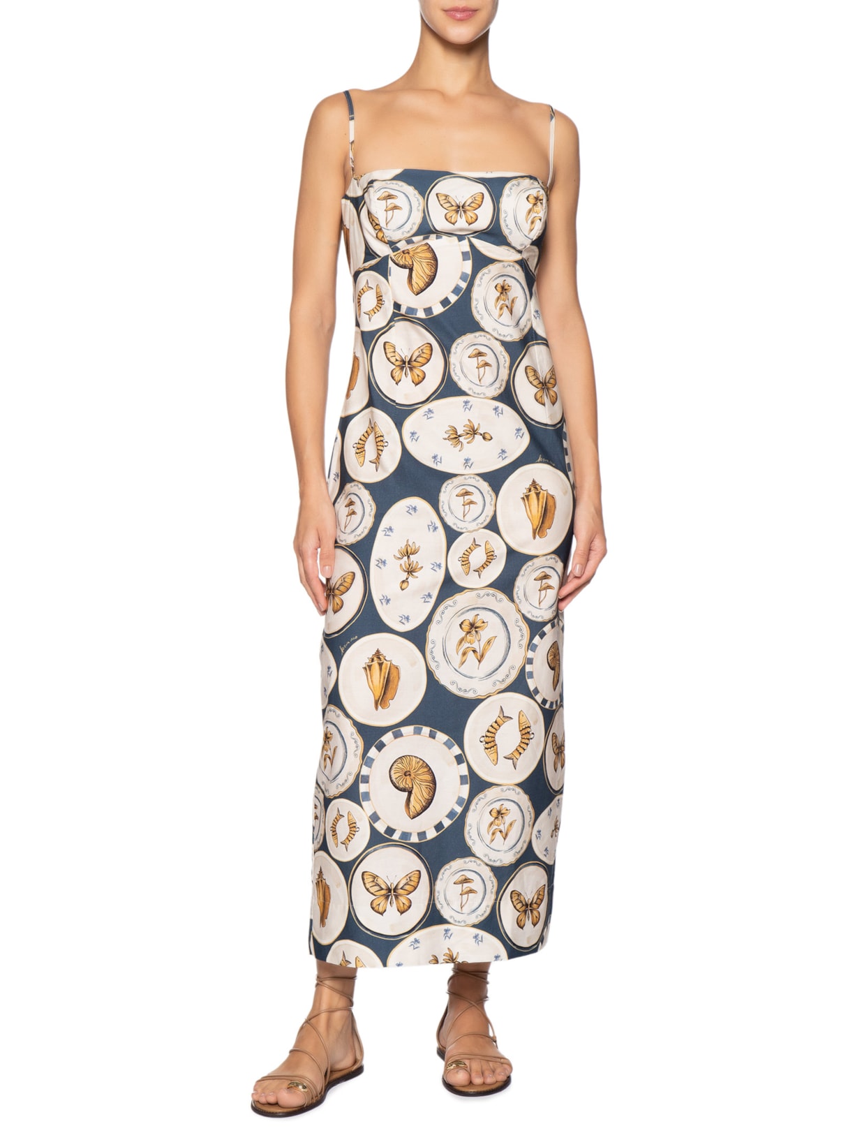 Vestido Alcinhas Coleção – Azul Farm