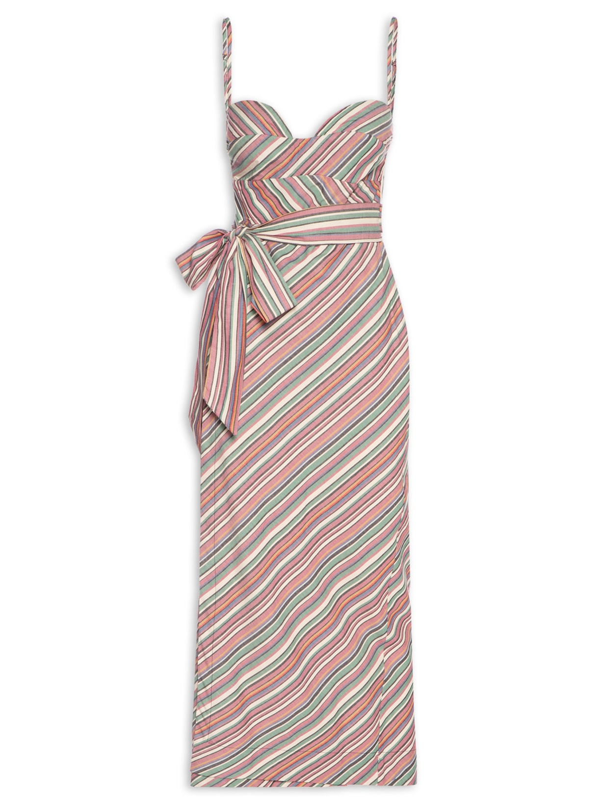 Vestido Alcinhas Listra Pipa - Rosa