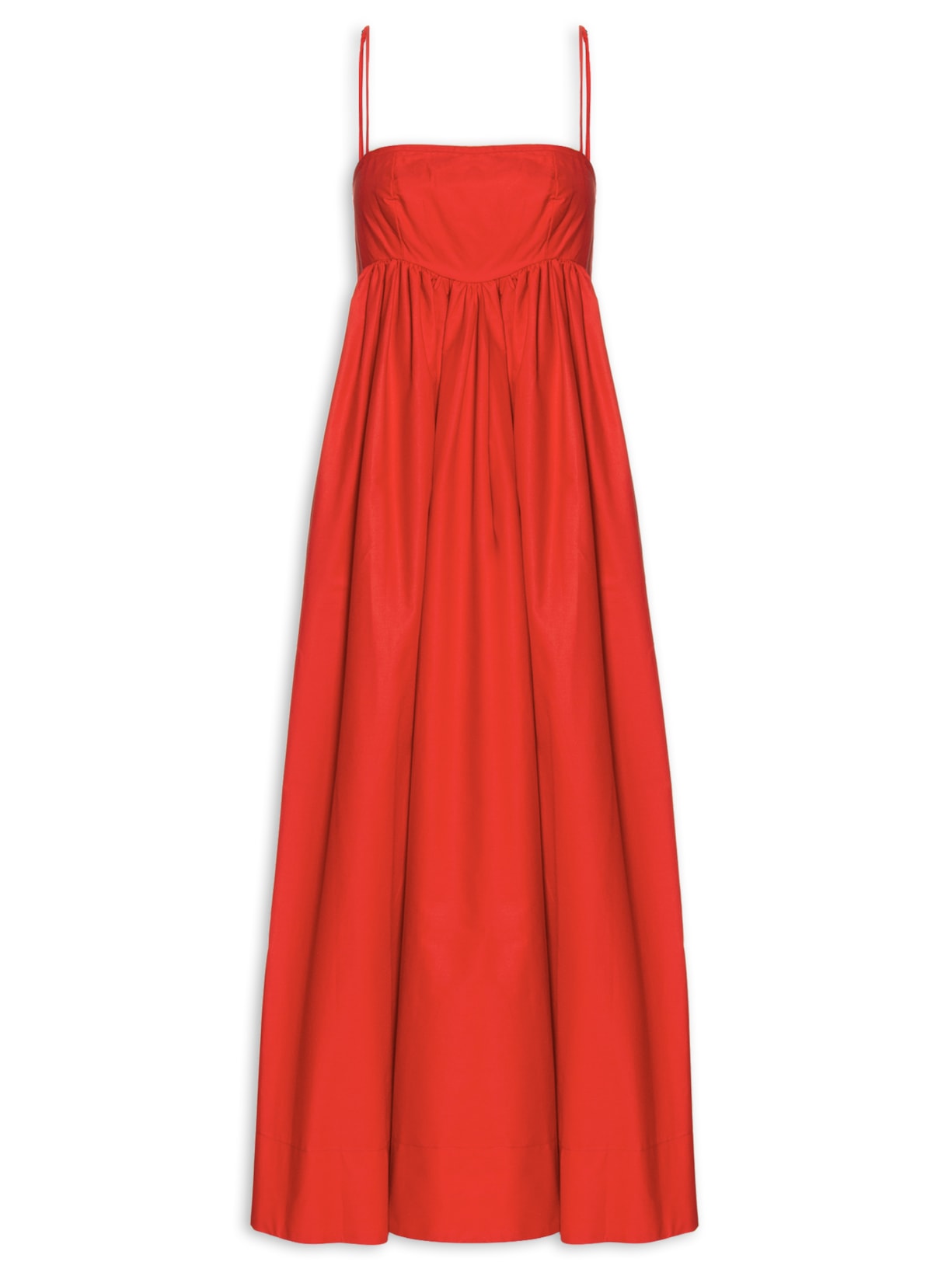 Vestido Alcinhas Longo - Vermelho