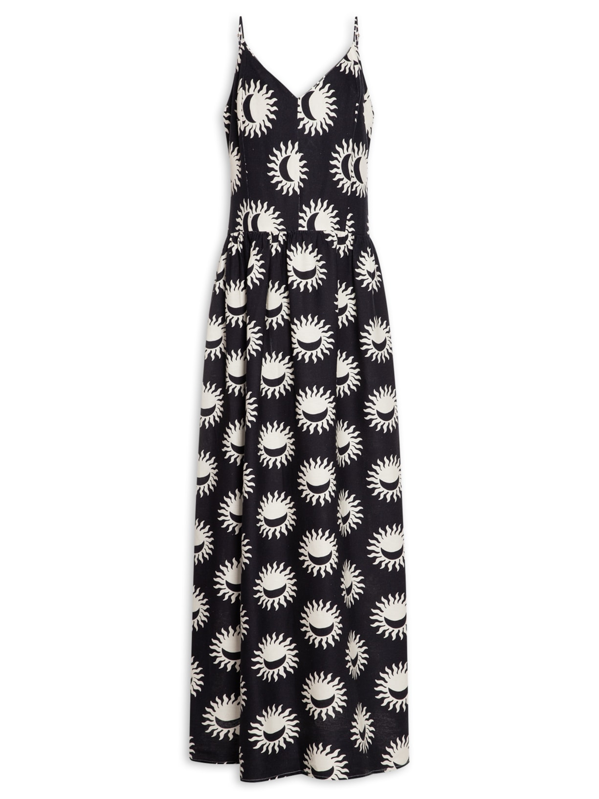 Vestido Alcinhas Maré De Sol - Preto