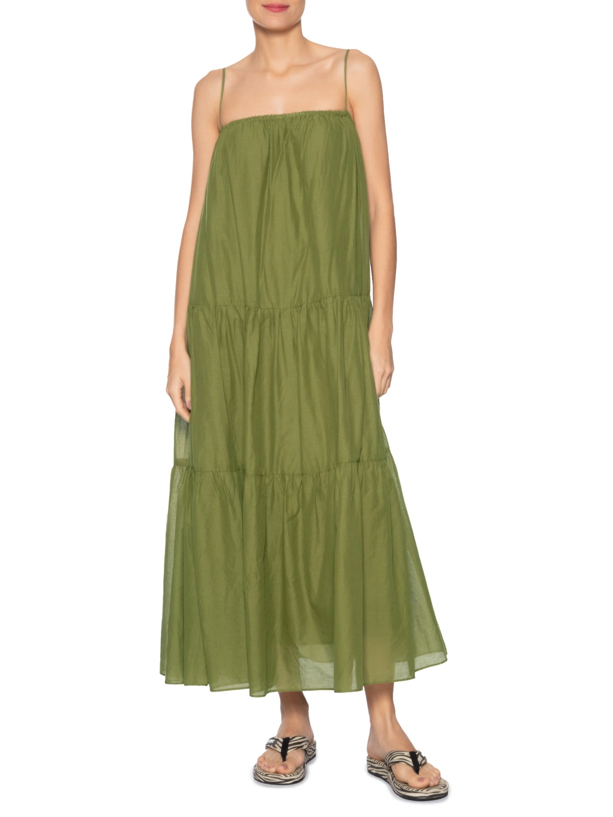 Vestido Alcinhas Marias Verde Farm