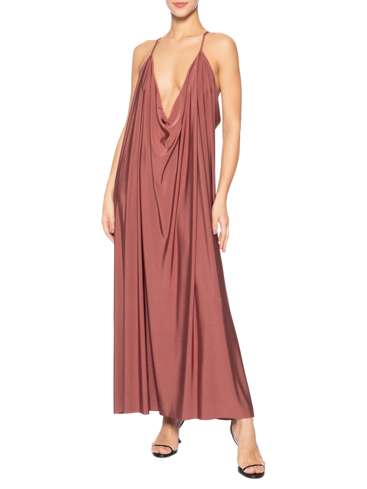 Vestido Alga Laranja Marina Bitu