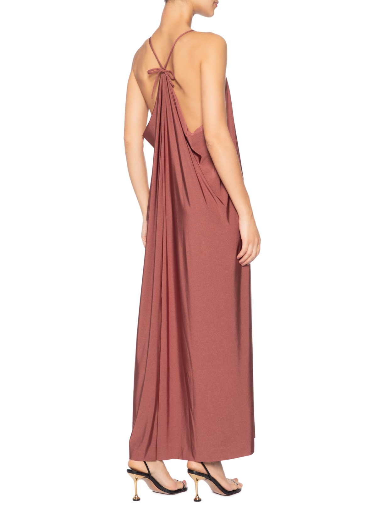 Vestido Alga Laranja Marina Bitu