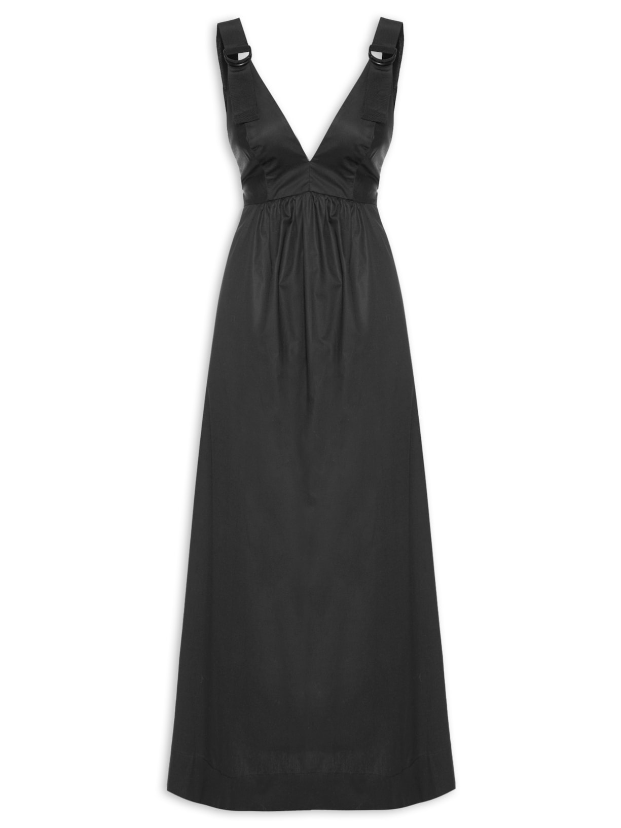 Vestido Algodão - Preto