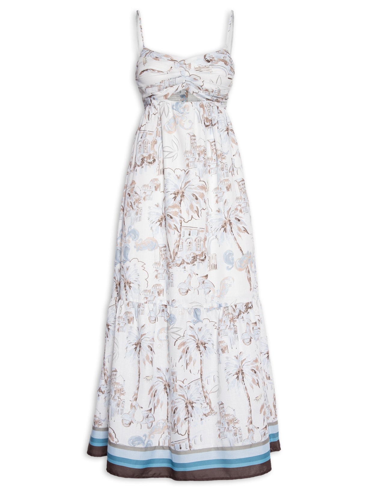 Vestido Alice Pregas Azul Le Lis
