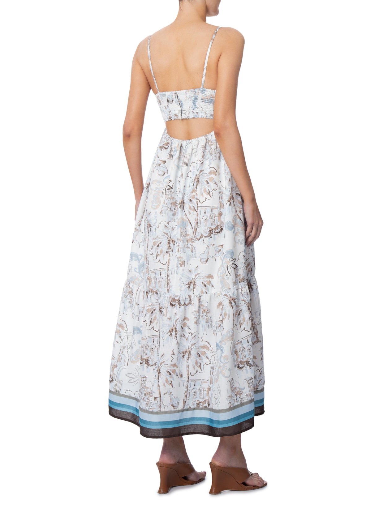 Vestido Alice Pregas Azul Le Lis