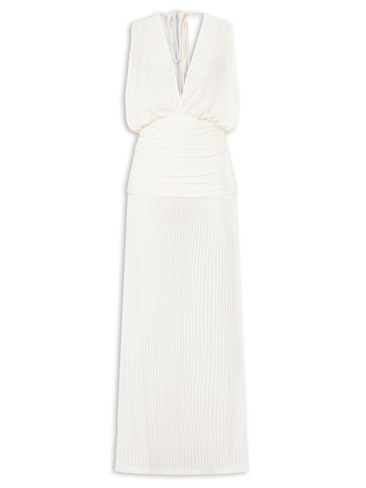 Vestido Alva Pyrite Transp Off White La Sirène