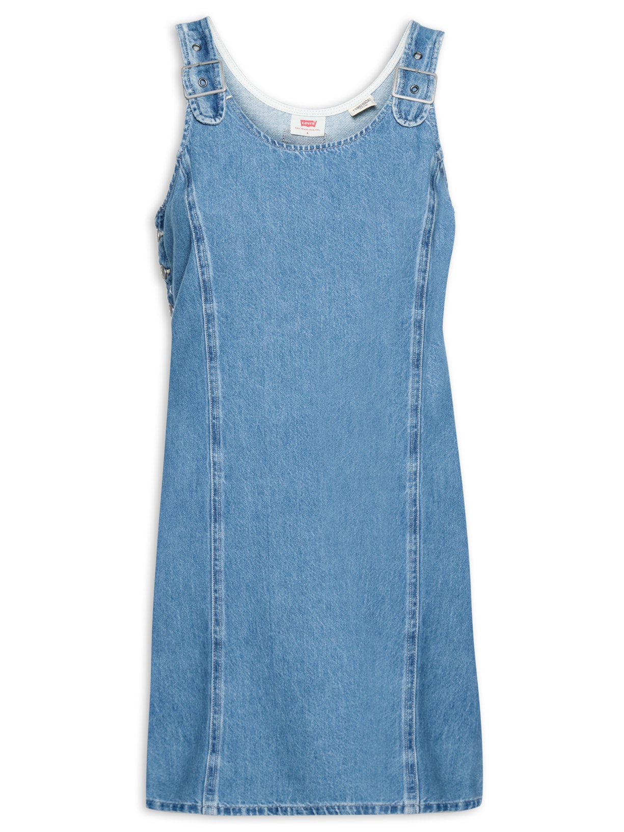 Vestido Aly Denim Jumper - Azul