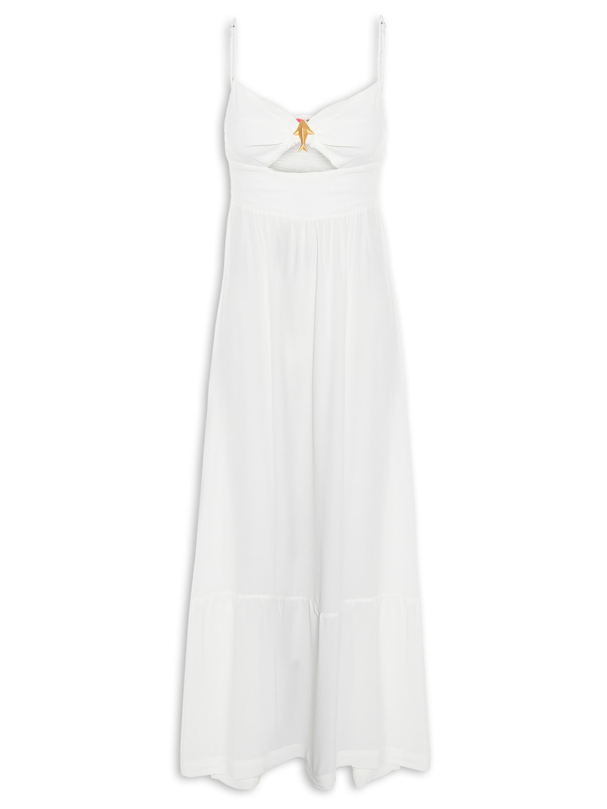 Vestido Amarração Cropped - Branco