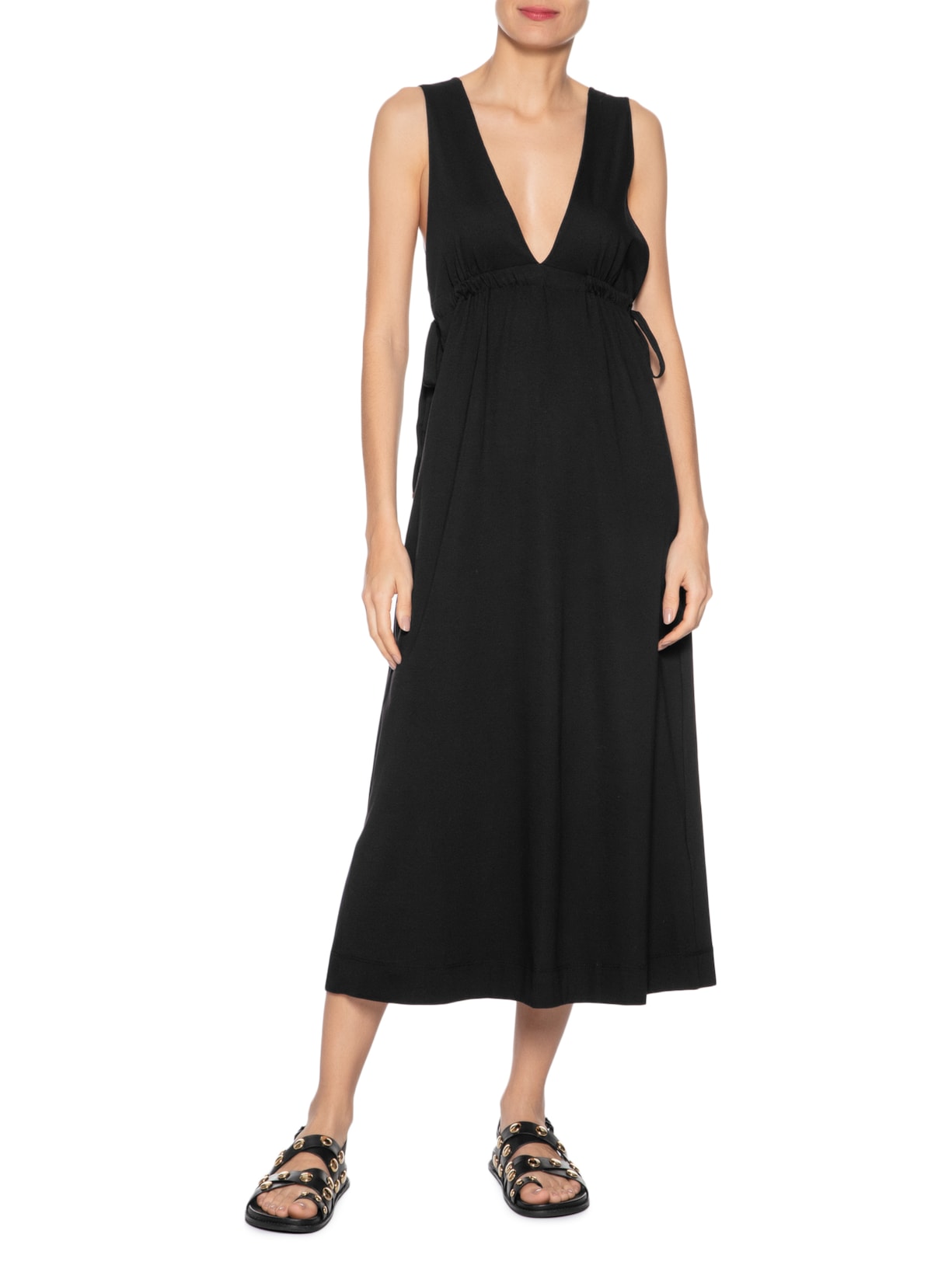 Vestido Amarração Preto Animale