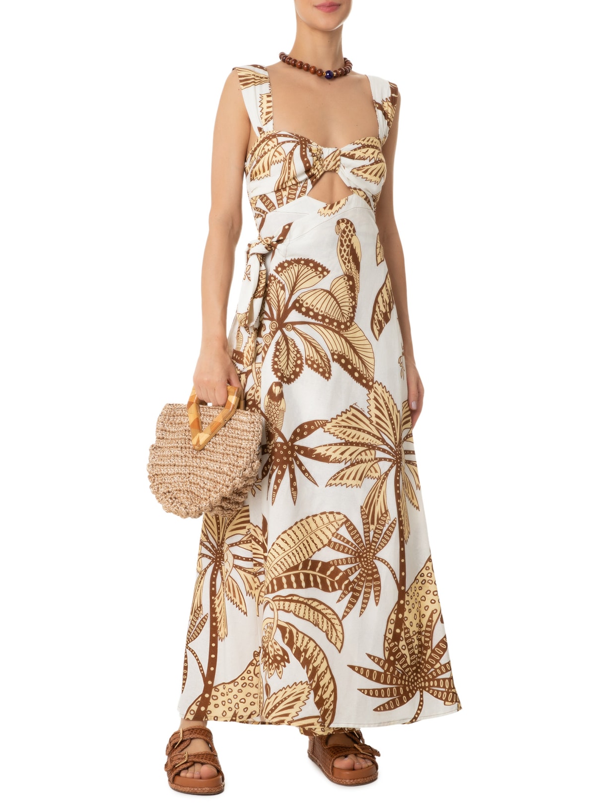 Vestido Amazônia Amarelo Farm