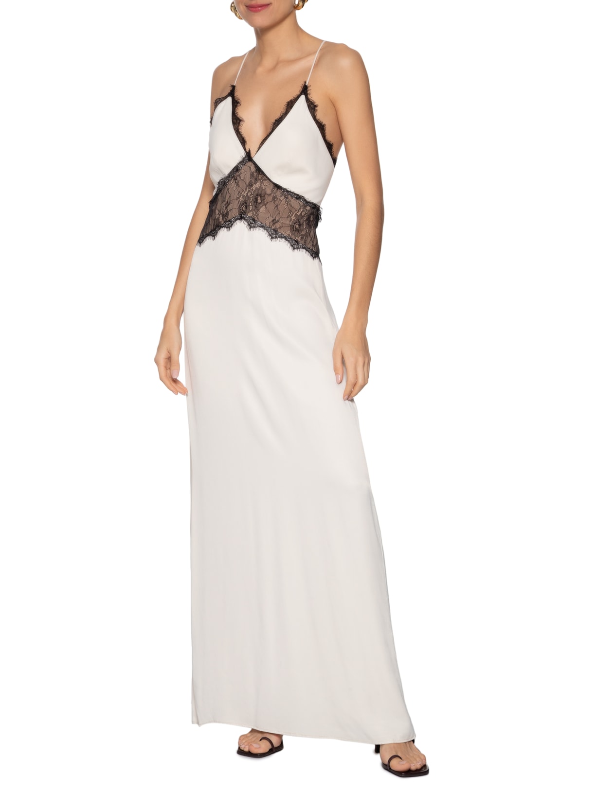 Vestido Amina Off White Carol Bassi