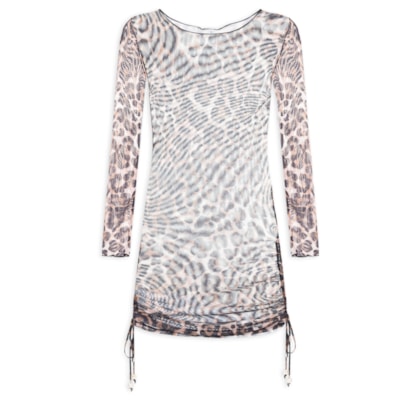 Vestido Animal Print Beachwear - Animal Print