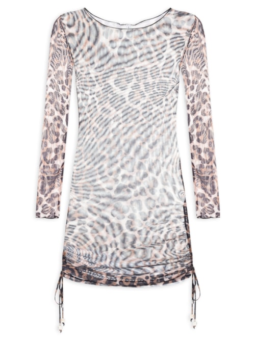 Vestido Animal Print Beachwear - Animal Print