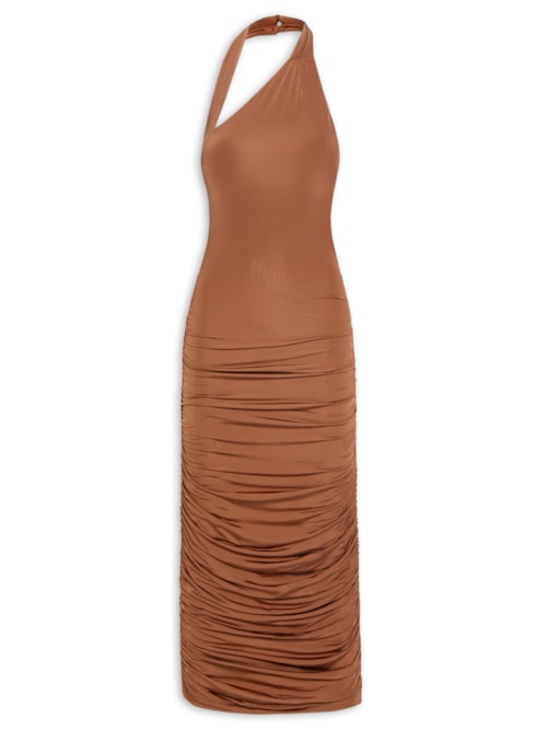 Vestido Ârtemis Midi - Marrom