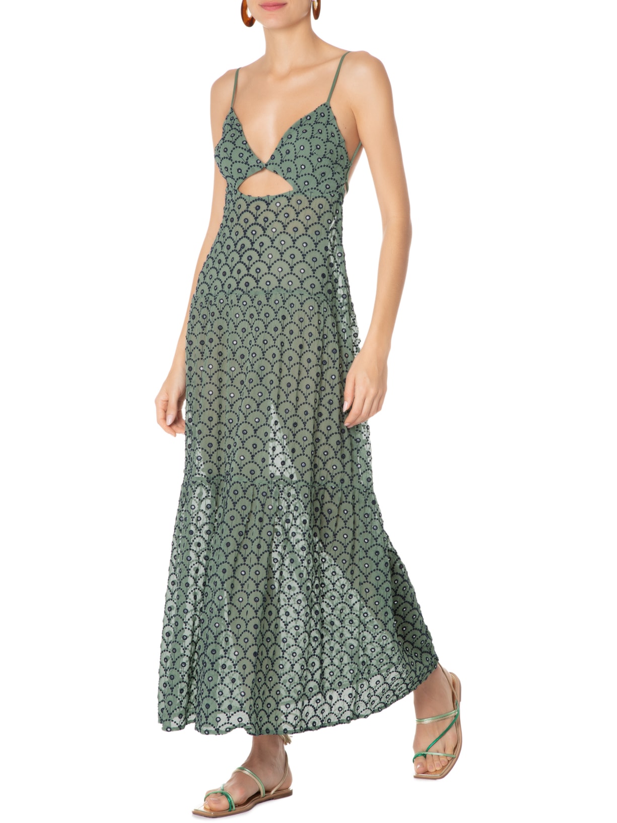 Vestido Artesanal Concha Verde Farm