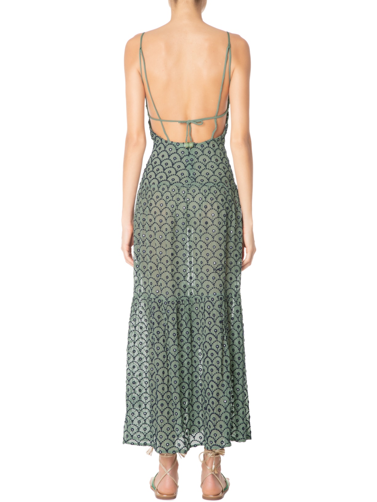 Vestido Artesanal Concha Verde Farm