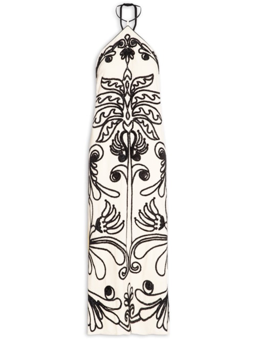 Vestido Artesanal Corneli Esplendor - Bege