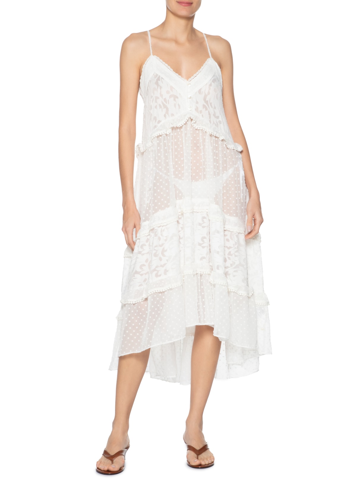 Vestido Artesanal Patch Romântico Branco Farm