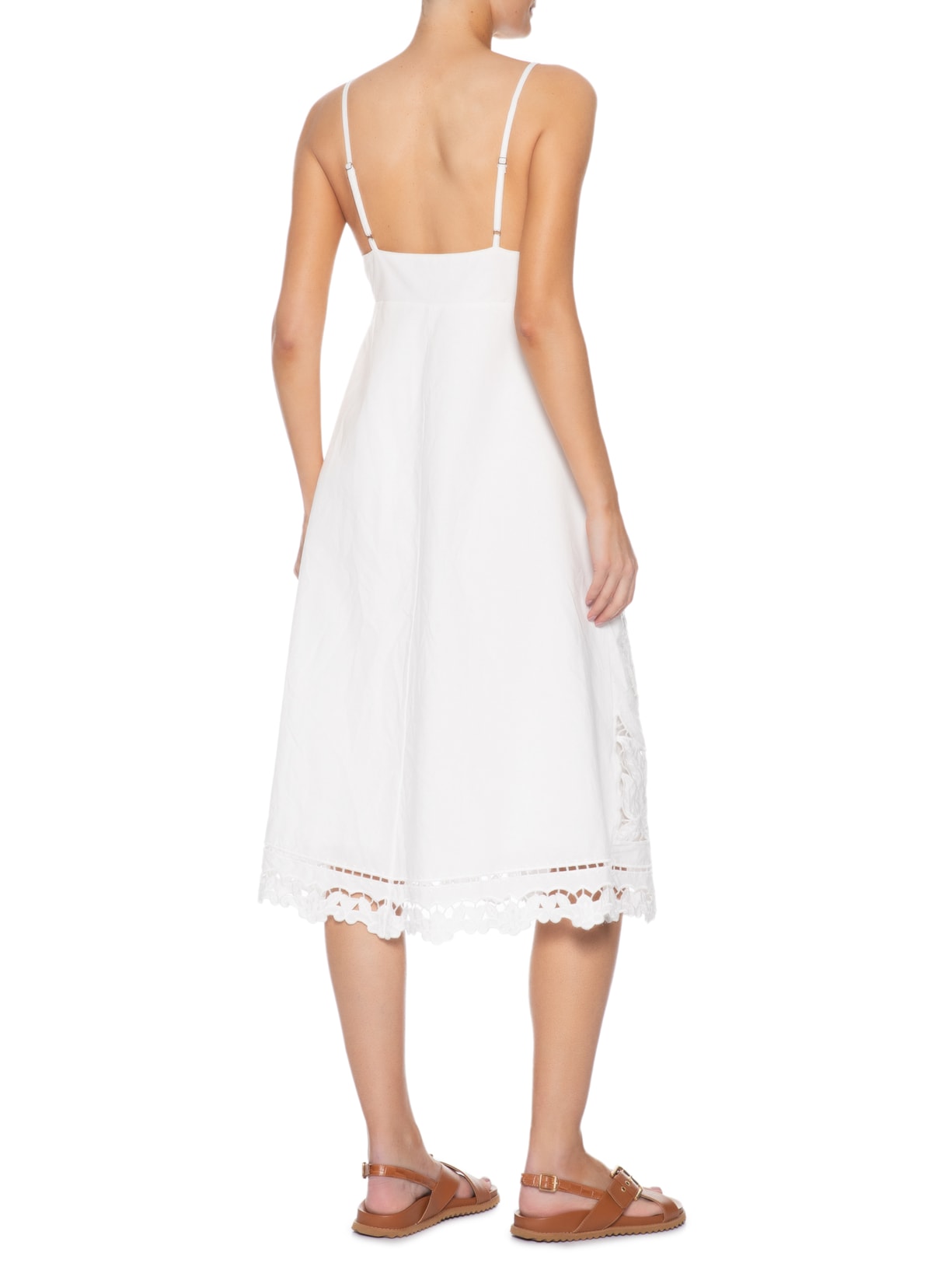 Vestido Artesanal Richelieu Florie Branco Farm