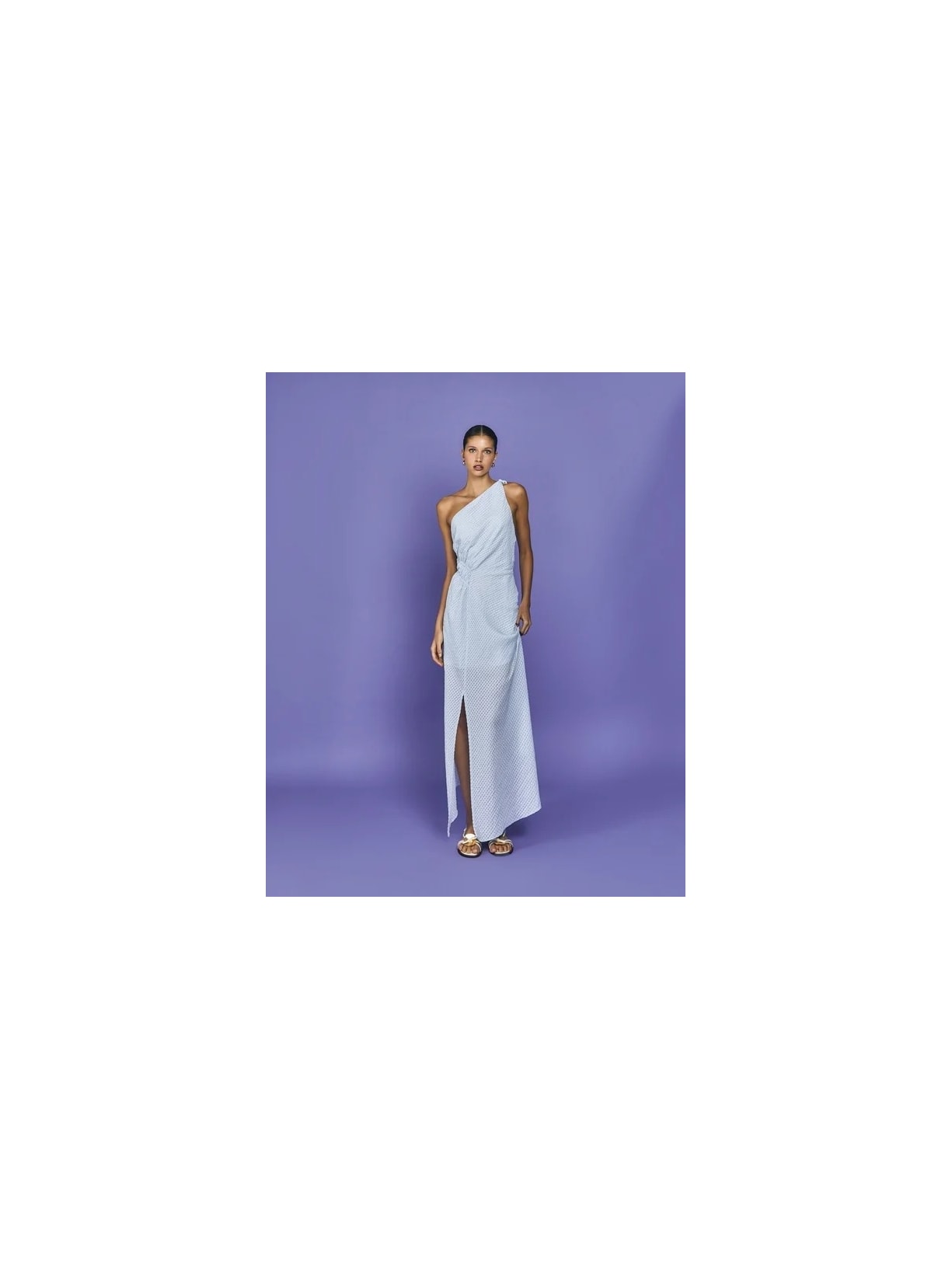 Vestido Assimétrico Mareh Laguna Azul Shop Ginger