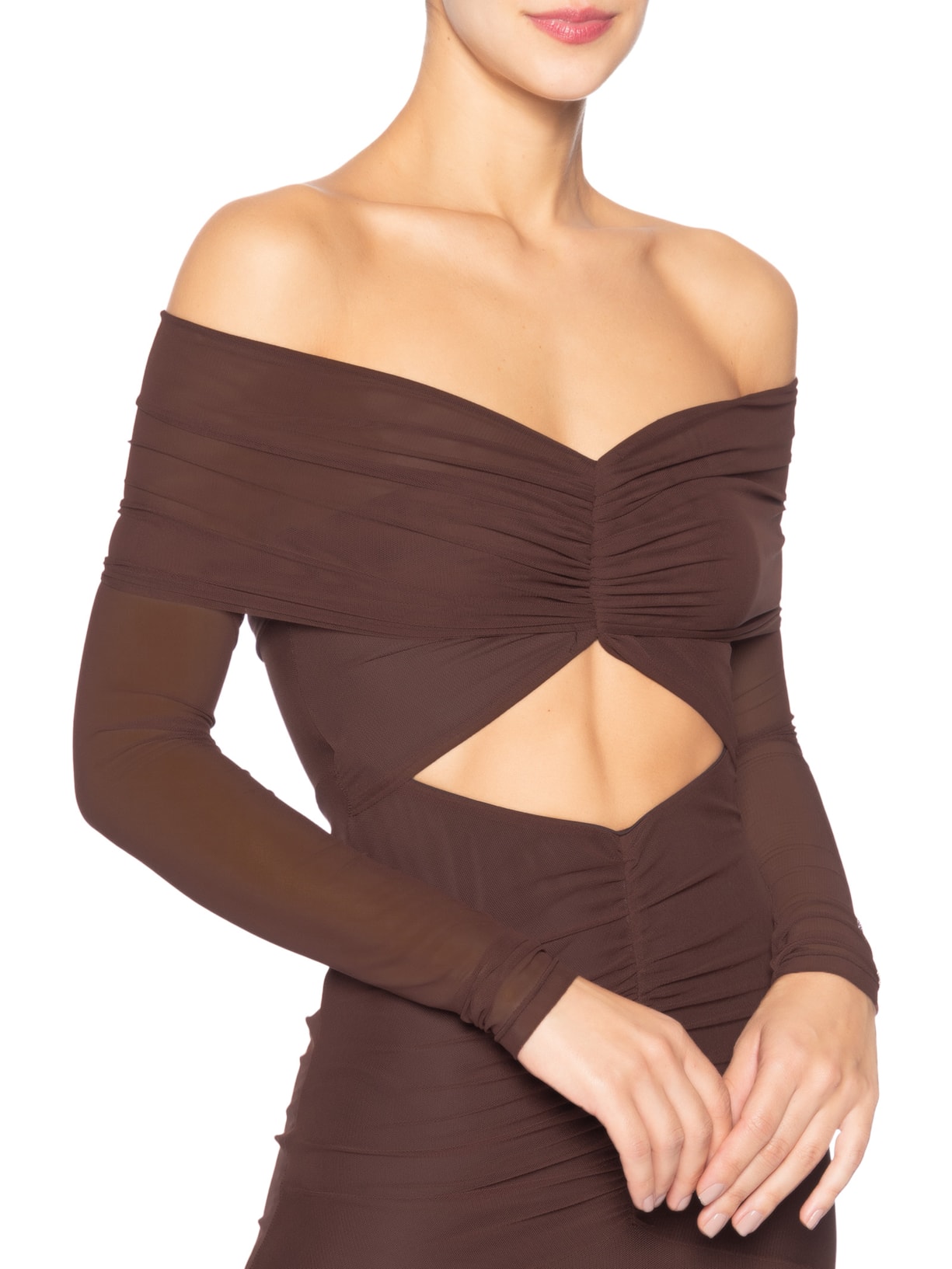 Vestido Aura Marrom La Sirène