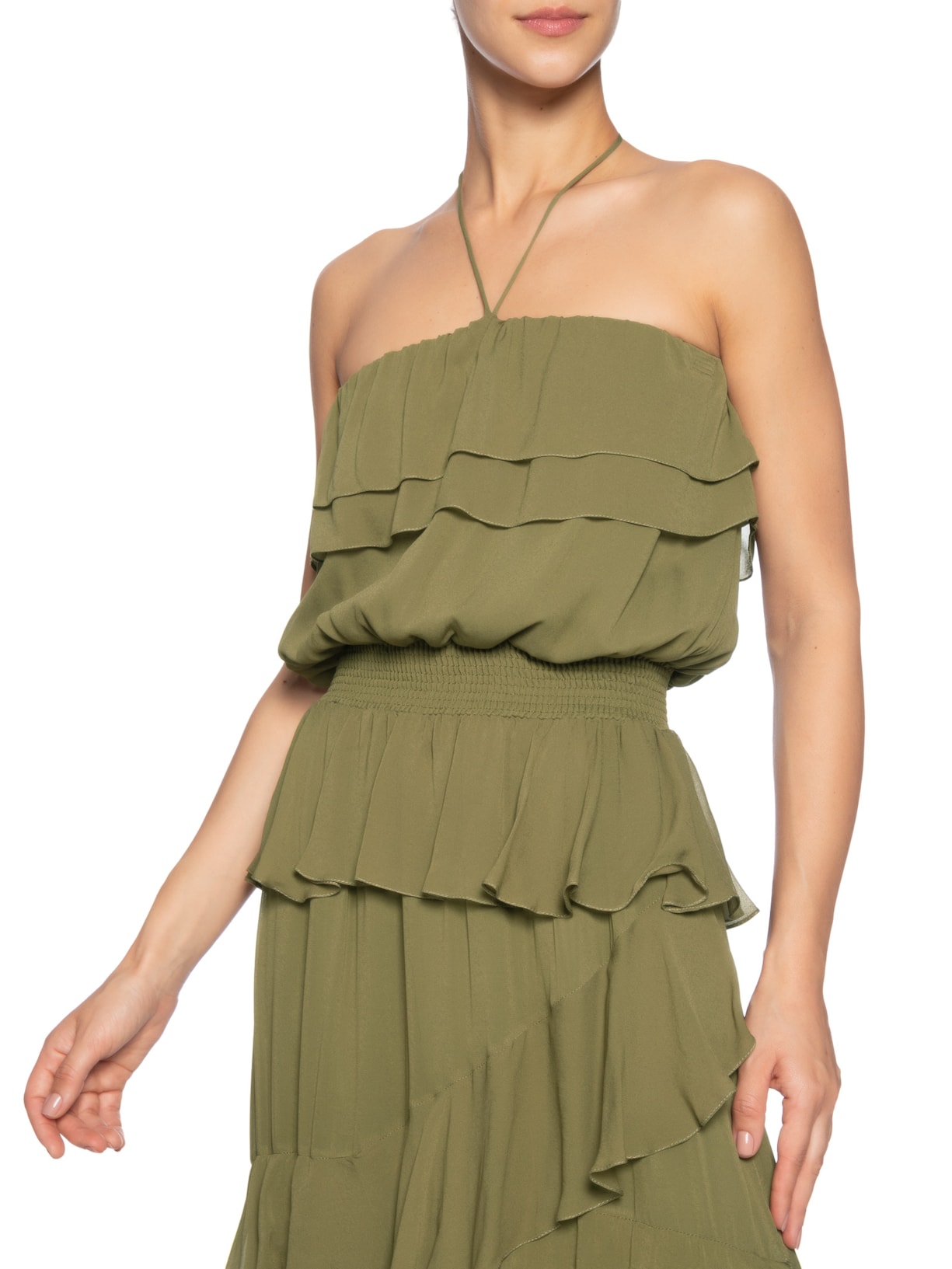 Vestido Avignon Verde Mixed