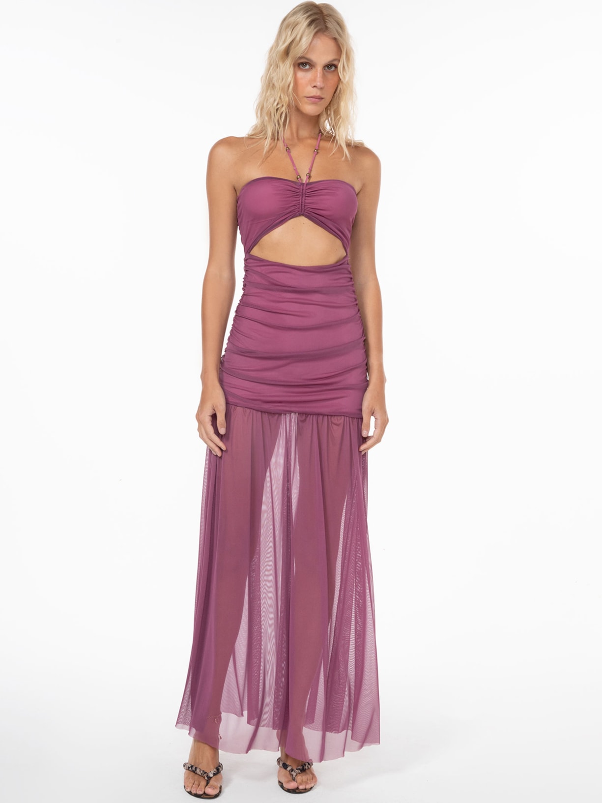 Vestido Azas Roxo Triya