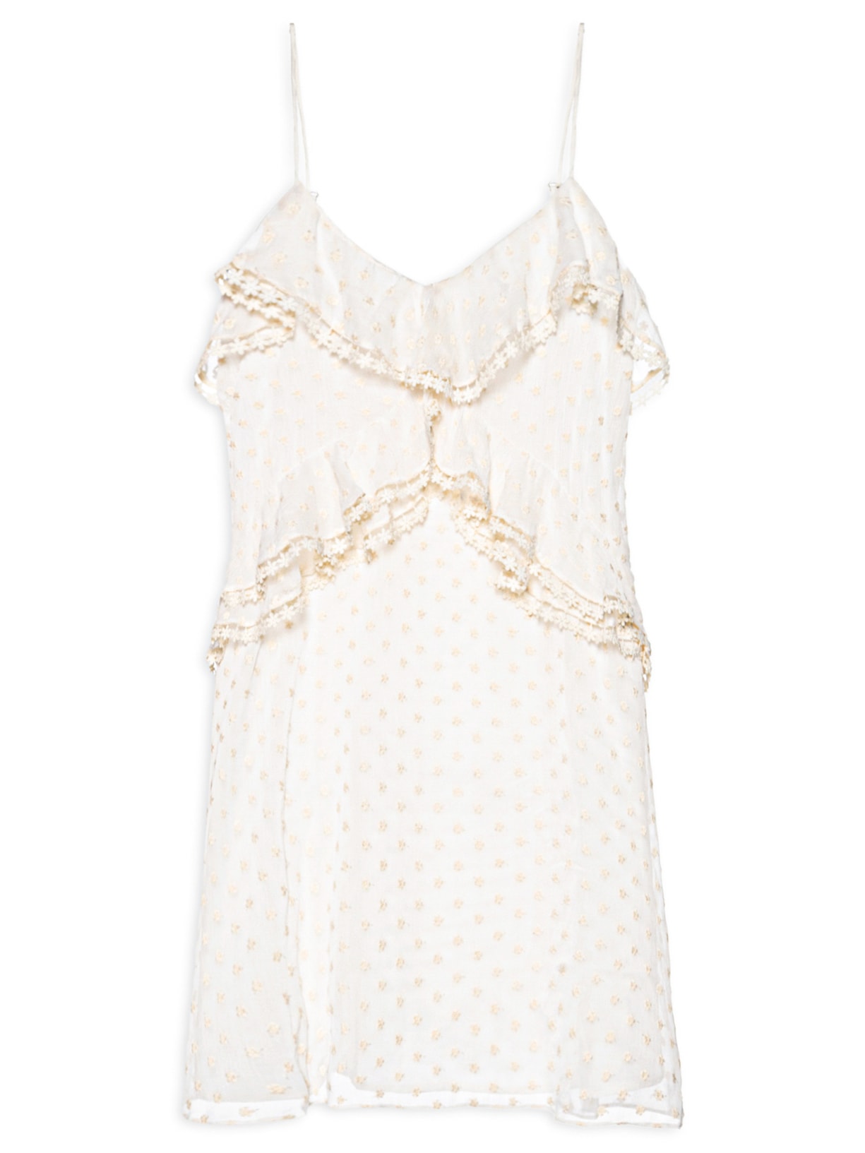 Vestido Babado Artesanal Serena - Off White
