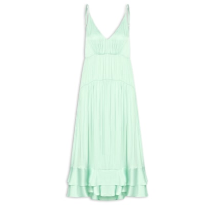 Vestido Babados Barra - Azul