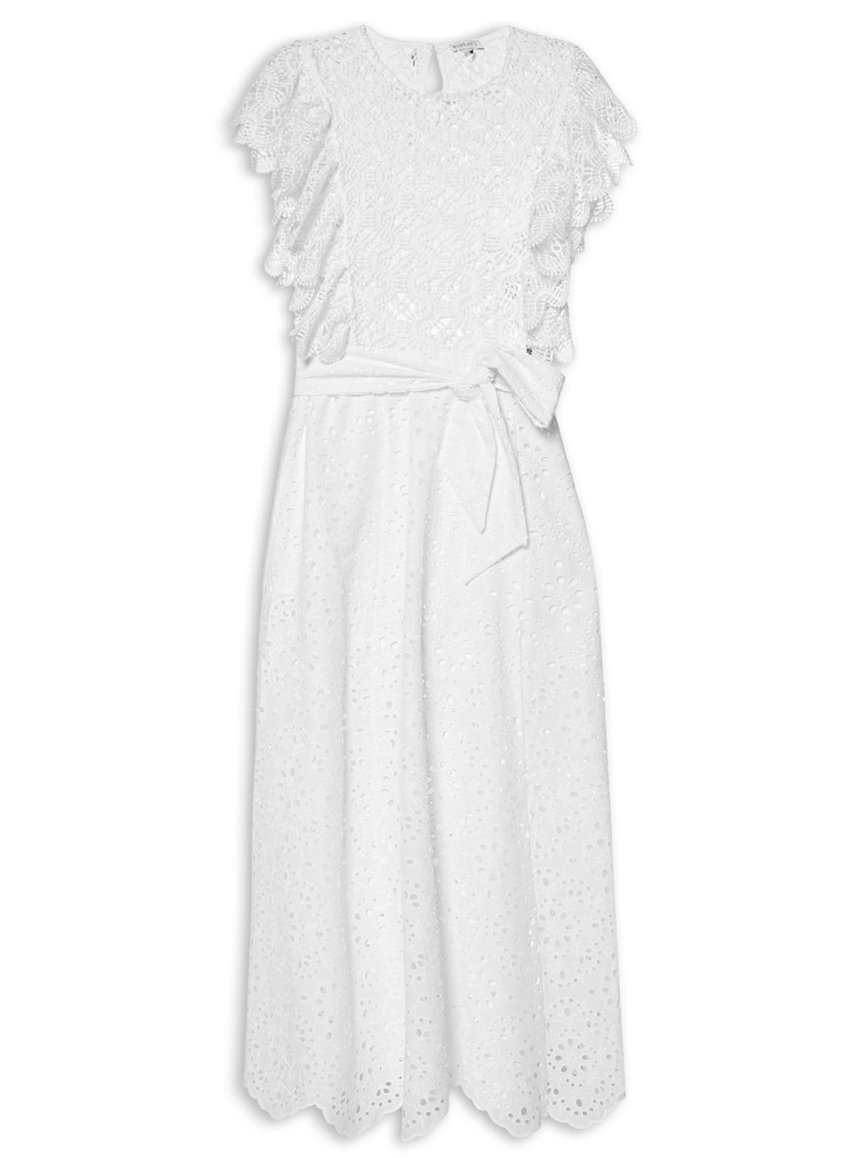 Vestido Babados Tabatha - Branco
