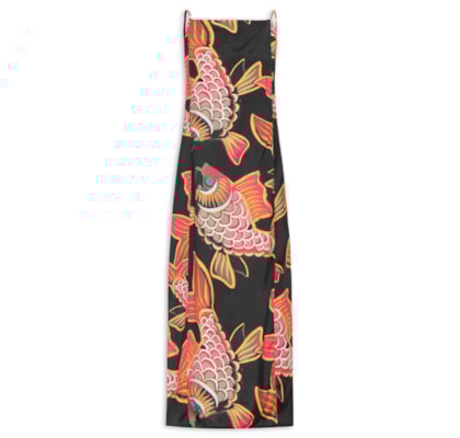 Vestido Balloon Peixe Deep - Preto