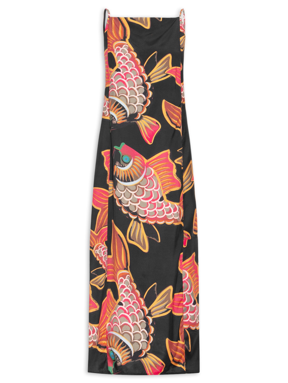 Vestido Balloon Peixe Deep - Preto