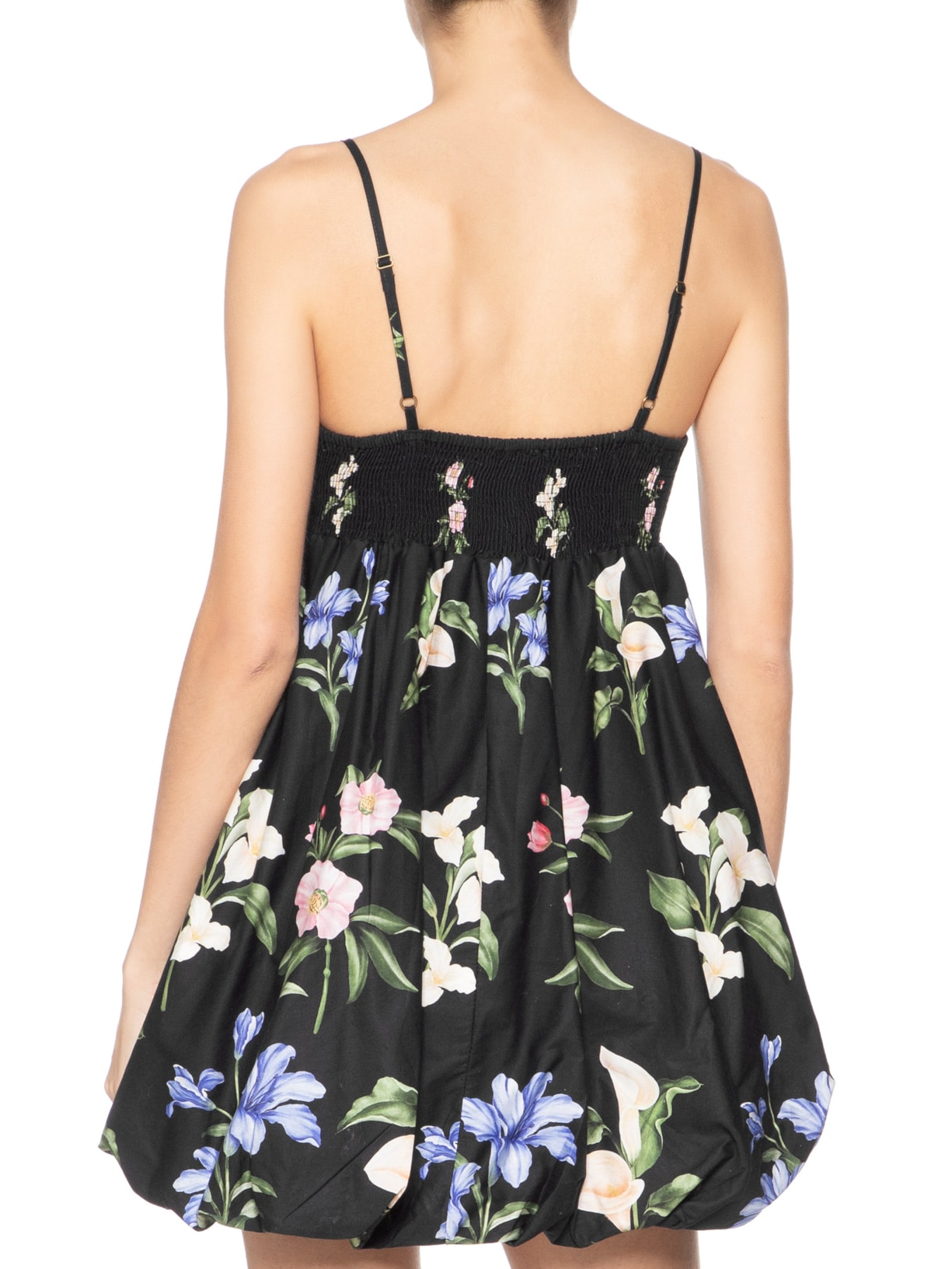 Vestido Balonê Água De Flor Preto Farm