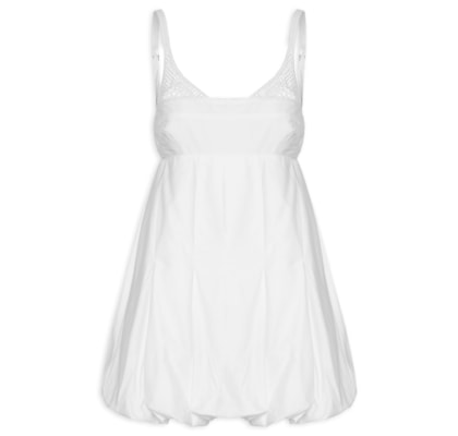 Vestido Balone Alcinhas - Branco