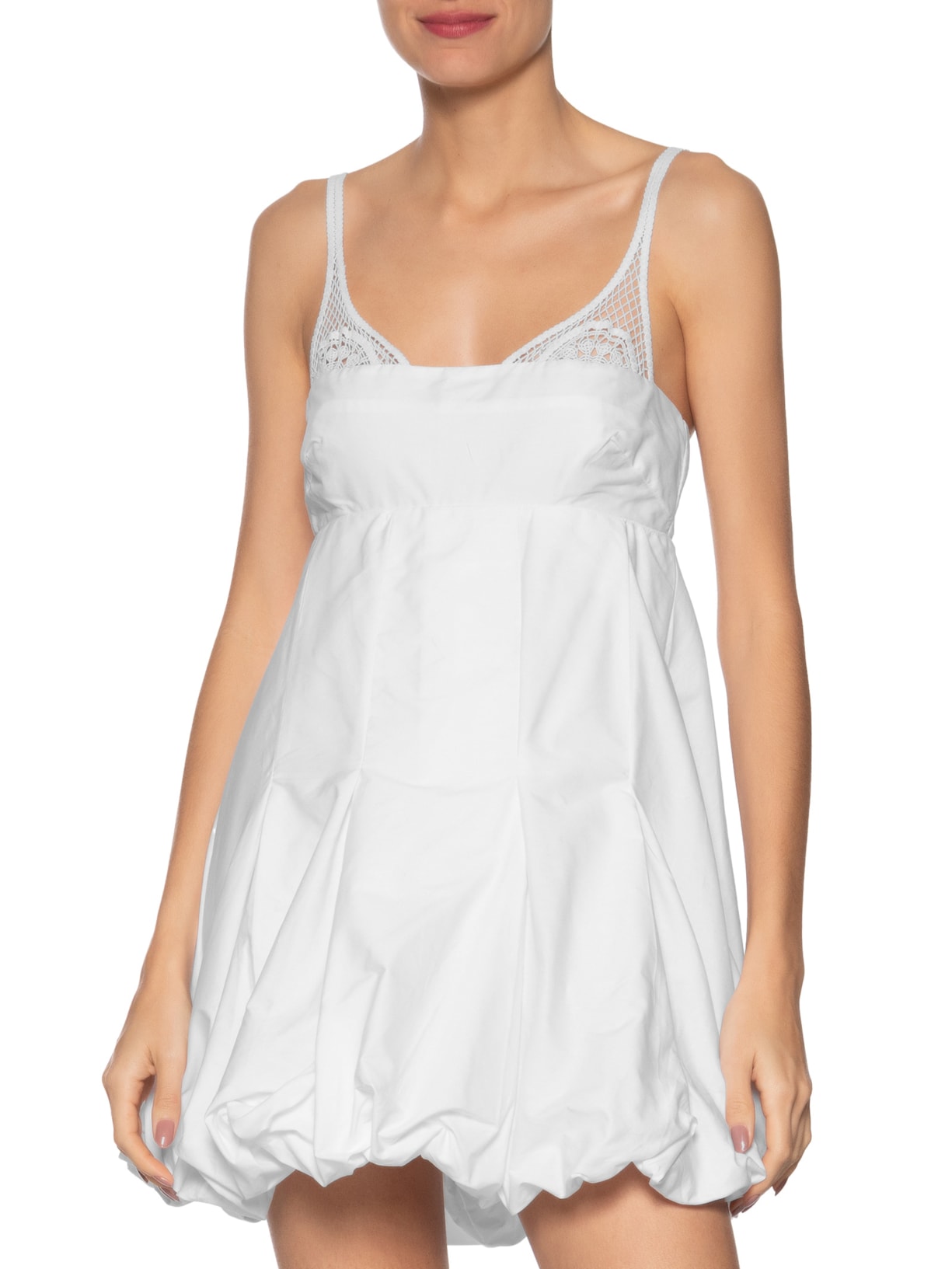 Vestido Balone Alcinhas Branco Farm