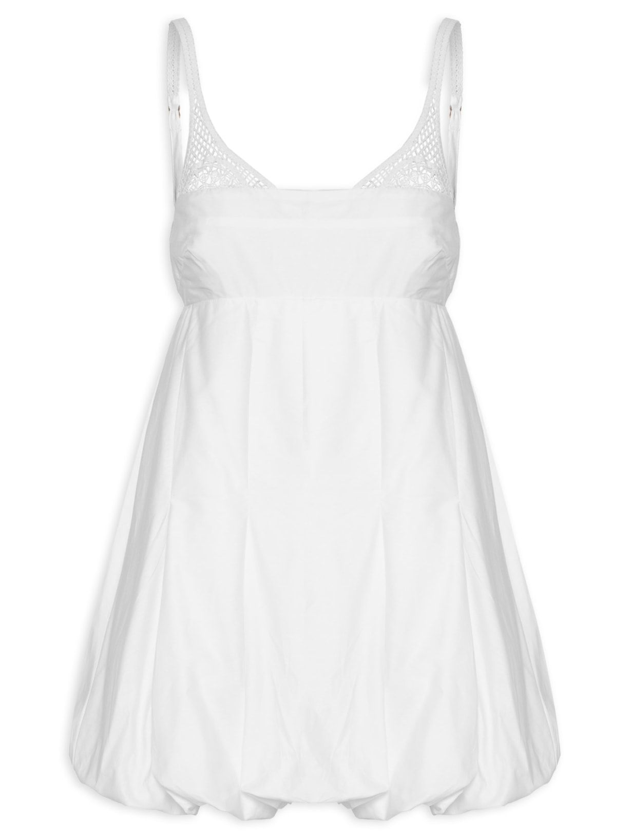 Vestido Balone Alcinhas Branco Farm