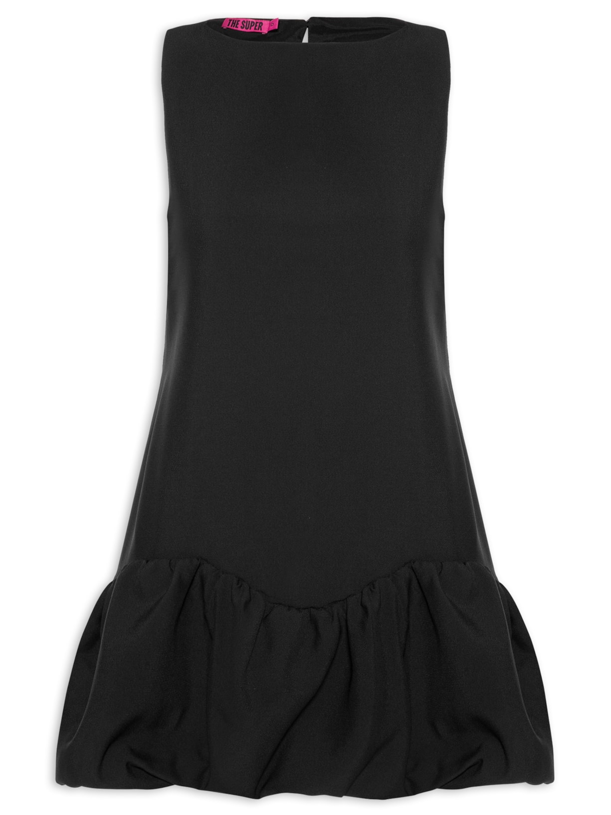 Vestido Balonê Alfaiataria - Preto