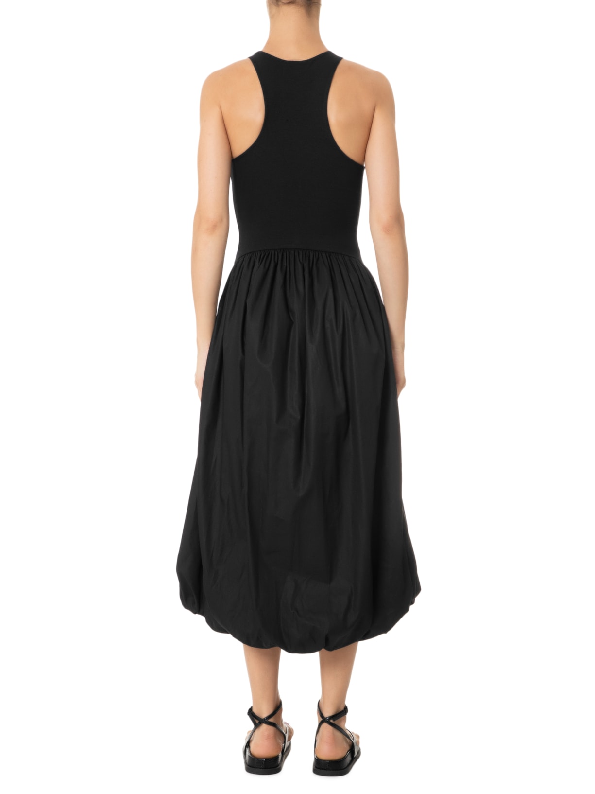 Vestido Balonê Bordado Preto Farm